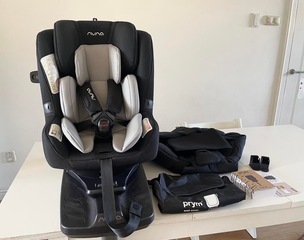 360 autostoel Nuna Prym i-Size, Kinderen en Baby's, Autostoeltjes, Zo goed als nieuw, Overige merken, 0 t/m 18 kg, Isofix, Verstelbare rugleuning
