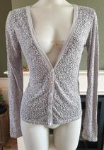 Transfer grijs luipaard vest nieuw L 42 44, Verzenden, Maat 42/44 (L), Nieuw, Grijs