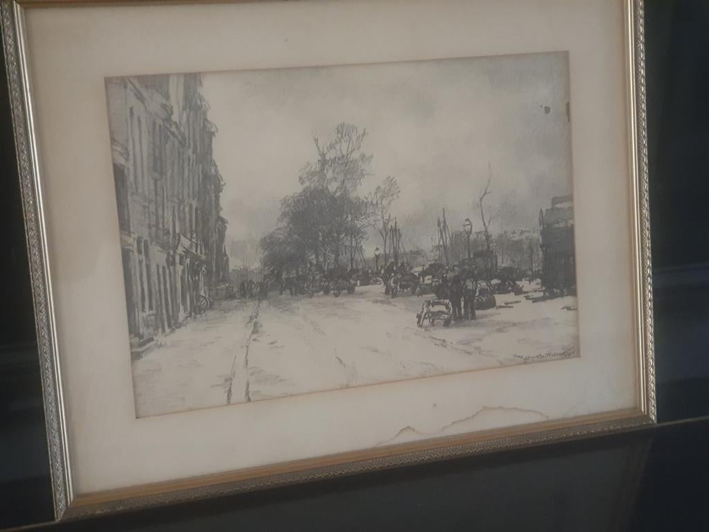 Johan Hendrik van Mastenbroek  Havenkade  Rotterdam 1938, Antiek en Kunst, Kunst | Litho's en Zeefdrukken, Ophalen