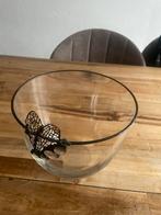 Glazen schaal/ vaas  met decoratie, Huis en Inrichting, Overige kleuren, Ophalen of Verzenden, Minder dan 50 cm, Glas