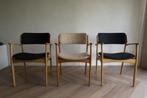 Deense mid century Erik Buch model 50 stoelen (3 stuks), Ophalen, Hout, Gebruikt, Overige kleuren