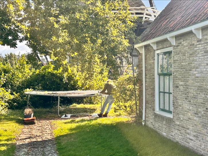Gratis Trampoline 360m doorsnede, al helemaal uit elkaar, Kinderen en Baby's, Speelgoed | Buiten | Trampolines, Gebruikt, Ophalen
