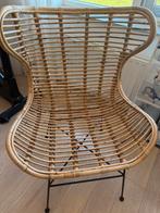 Rotan kamer stoel, Ophalen, Bruin, Riet of Rotan, Zo goed als nieuw