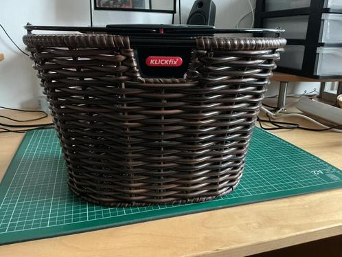 Klickfix fietsmand compleet met adapter, Fietsen en Brommers, Fietsaccessoires | Fietsmanden, Zo goed als nieuw, Ophalen of Verzenden