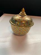 Antieke Thaise Benjarong Kom met Deksel, Antiek en Kunst, Ophalen