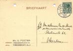 Mr. U. Postma, Treebeek [L.] - 10.1930 - briefkaart - 1930 g, Ophalen of Verzenden, Briefkaart