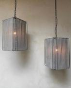 Nieuwe Casa Gitane linnen hanglamp Lucia beige grijs, Huis en Inrichting, Nieuw, Stof, Japandi, wabi sabi, 50 tot 75 cm