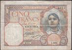 Algeria 5 Francs 15.12.1925, Los biljet, Overige landen, Verzenden