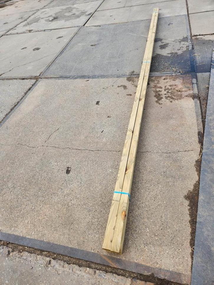 112 - Panlatten, Doe-het-zelf en Verbouw, Hout en Planken, Gebruikt, Balk, Overige houtsoorten, 300 cm of meer, Minder dan 25 mm