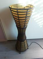 Vintage bamboe vloerlamp, Huis en Inrichting, Lampen | Vloerlampen, Minder dan 100 cm, Gebruikt, Ophalen of Verzenden