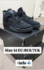 Jordan 4 Retro Black Cat 2025 - Maat 41, Kleding | Heren, Schoenen, Ophalen of Verzenden, Nieuw, Zwart, Sneakers of Gympen