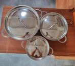 100% nieuw pannenset Le Chef nooit gebruikt, Ophalen, Nieuw, Rvs, Pannenset