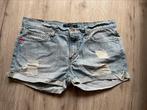 Levi’s 513 short boyfriend jeans distressed, Size 9, Gedragen, Blauw, W30 - W32 (confectie 38/40), Ophalen of Verzenden
