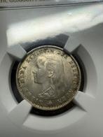 Schitterend kwartje 1894 in minstate 62, Zilver, 25 cent, Ophalen of Verzenden, Koningin Wilhelmina