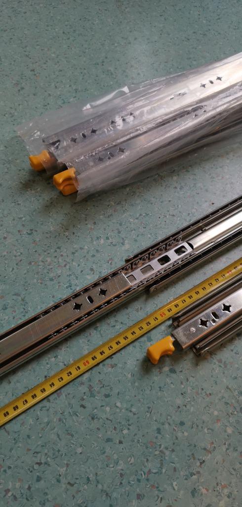 heavy duty geleiders 50 cm, Doe-het-zelf en Verbouw, IJzerwaren en Bevestigingsmiddelen, Nieuw, Overige typen, 50 tot 100 mm, Ophalen
