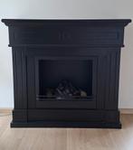 Zwarte MDF Schouw met Sfeerverlichting, Huis en Inrichting, Ophalen, Gebruikt, Vrijstaande haard, Elektrische haard