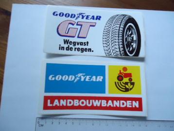 sticker oud Goodyear banden landbouw traktor race auto car beschikbaar voor biedingen