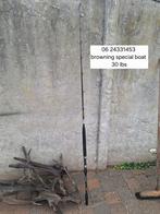 Browning special boathengel 30 lbs, Watersport en Boten, Hengelsport | Zeevissen, Ophalen, Zo goed als nieuw, Werphengel