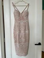 Pastel pink with white lace dress, Kleding | Dames, Jurken, Maat 38/40 (M), Ophalen of Verzenden, Onder de knie, Sheike