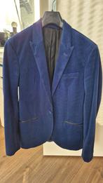Blauwe Colbert - suede look - Slim fit, Ophalen, Zo goed als nieuw, Blauw, Angelo Litrico
