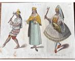 Antieke gravure Peru, vrouwelijke krijger, 19e eeuw, Ophalen of Verzenden
