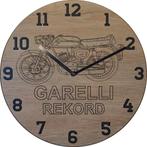 Themaklok met een Garelli Record brommer als thema, Ophalen of Verzenden, Nieuw, Wandklok