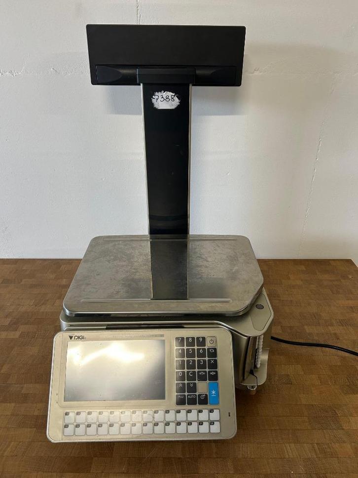 DIGI SM5500P kassa, Witgoed en Apparatuur, Weegschalen, Gebruikt, Digitaal, Winkelweegschaal, Fijner dan 1 gram, Minder dan 10 kg