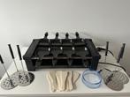 3 in 1 Gourmet – Raclette set (8 persoons), Witgoed en Apparatuur, Ophalen of Verzenden, Gebruikt, 4 t/m 7 personen