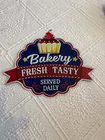 Vintage metalen bord Bakery, Verzamelen, Merken en Reclamevoorwerpen, Ophalen of Verzenden, Gebruikt, Reclamebord