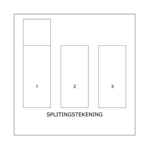splitsingstekening, Huis en Inrichting, Overige Huis en Inrichting, Nieuw, Verzenden