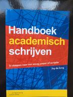 Handboek academisch schrijven - Joy de Jong, Joy de Jong, Ophalen of Verzenden, Alpha, WO