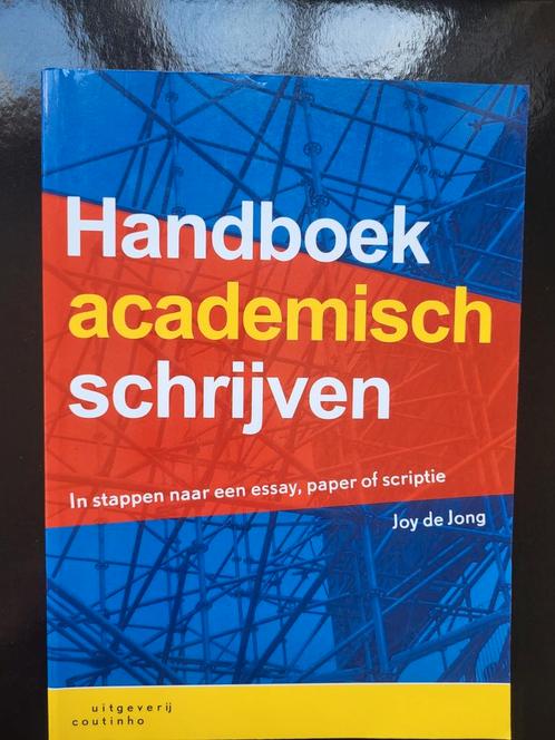 Handboek academisch schrijven - Joy de Jong, Boeken, Studieboeken en Cursussen, Zo goed als nieuw, WO, Alpha, Ophalen of Verzenden