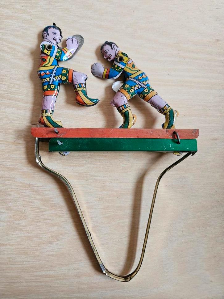 Vintage Blikken Boksers - Mechanisch Speelgoed, Antiek en Kunst, Antiek | Speelgoed, Ophalen of Verzenden