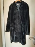 Size 40 Essentiel Antwerp Lange zwarte velvet jas van, Maat 38/40 (M), Zwart, Nieuw, Ophalen of Verzenden