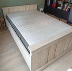 Steigerhouten bed, Gebruikt, 140 cm, Ophalen, Steigerhout