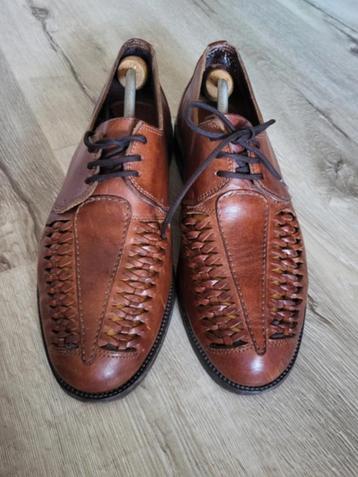Vero Cuoio prachtige gevlochten handgemaakte schoenen M 44