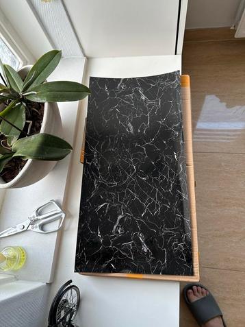 Zwarte Marmer Vensterbank Folie beschikbaar voor biedingen