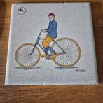Gazelle Wandtegeltje - Jongen op Fiets, Antiek en Kunst, Antiek | Wandborden en Tegels, Ophalen of Verzenden