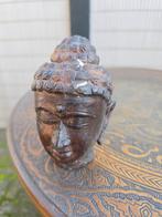 Bronzen boeddha hoofd Chinees, Antiek en Kunst, Ophalen of Verzenden, Brons