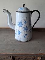 gedecoreerde emaille koffiekan, Antiek en Kunst, Antiek | Emaille, Ophalen of Verzenden
