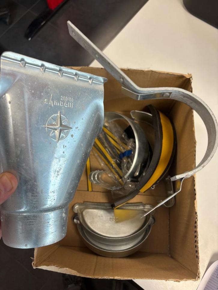 OPRUIMING ZINKEN GOOTWERK HULPSTUKKEN, Doe-het-zelf en Verbouw, Buizen en Afvoer, Nieuw, Dakgoot, Zink, 2 tot 4 meter, 80 mm of meer