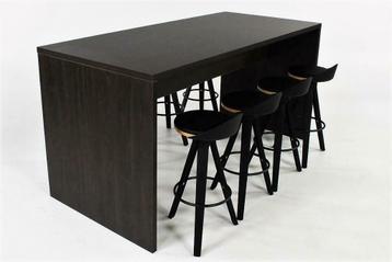 Bartafel WOOD 220x100xH110cm - Dark Oak beschikbaar voor biedingen