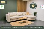 Beige Hoekbank Lounge Bank Goossens [Refurbished], -, -, Hoekbank, 300 cm of meer