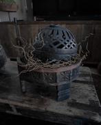 Sobere/brocante houten chakki tafel/schaal, Schaal, Rond, Ophalen of Verzenden, Zo goed als nieuw