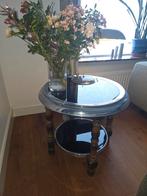 Art Deco Stijl Rond Tafeltje, Huis en Inrichting, Tafels | Bijzettafels, Gebruikt, Rond, 55 tot 75 cm, Art Deco