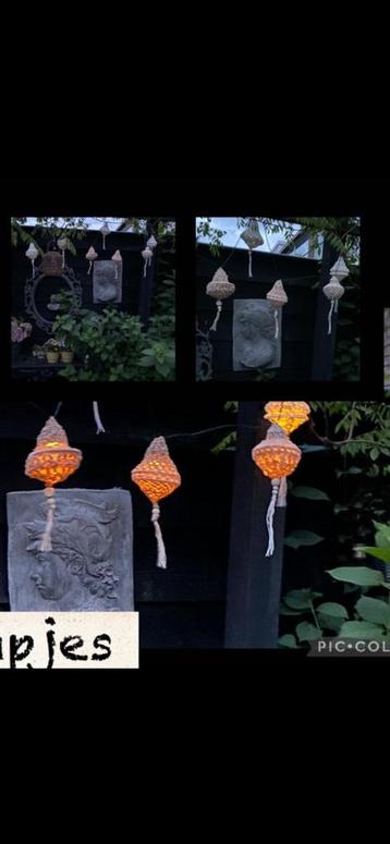 Solar lampjes lampionnetjes tuin verlichting gehaakte lampen beschikbaar voor biedingen