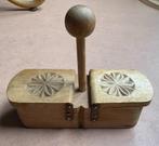 Vintage peper- en zouthouder, hout, Ophalen of Verzenden, Gebruikt