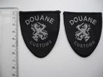 2 Douane customs emblemen. Nieuw, Ophalen of Verzenden, Overige soorten, Nederland, Embleem of Badge