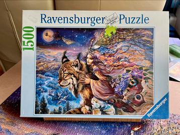 Josephine Wall: Flight of the lynx. 1500 st. Vierde gratis beschikbaar voor biedingen