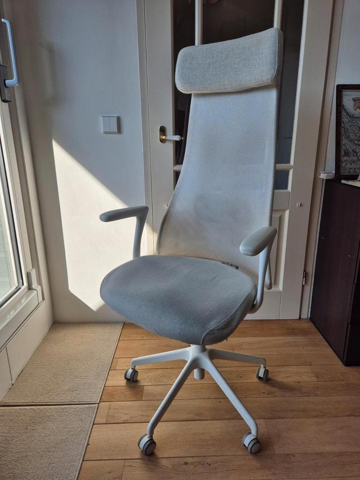 Ikea JÄRVFJÄLLET bureaustoel - Comfortabel!, Huis en Inrichting, Bureaustoelen, Gebruikt, Bureaustoel, Wit, Ergonomisch, Ophalen